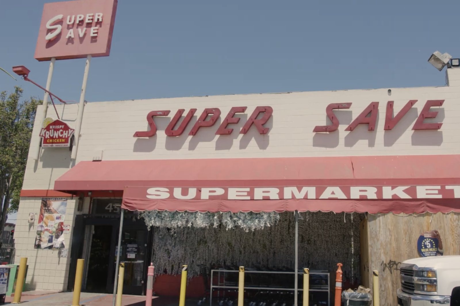 The Super Save Supermarket storefront in the Bayview.